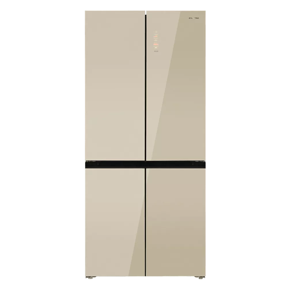 Холодильник Maunfeld MFF190NFDBG RU, бежевый