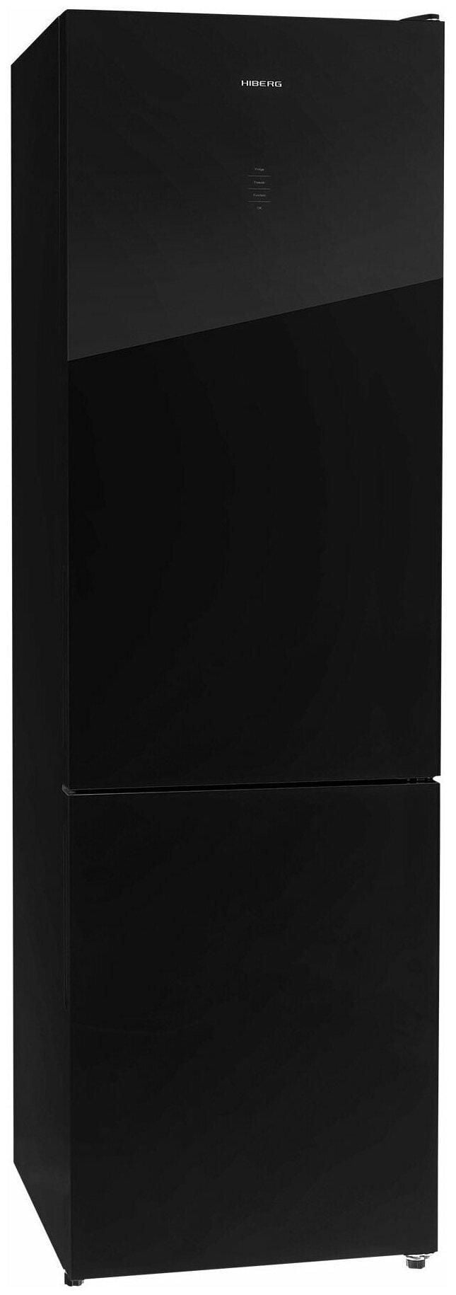 Холодильник HIBERG RFC-400DX NFGB inverter RU, черный