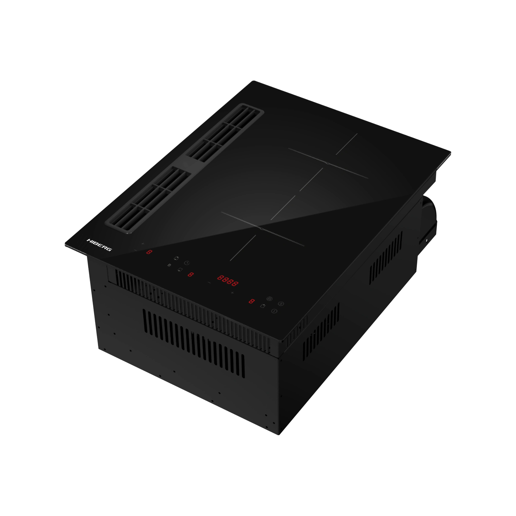 Индукционная варочная поверхность HIBERG с вытяжкой i5-VM7 B (45см) RU