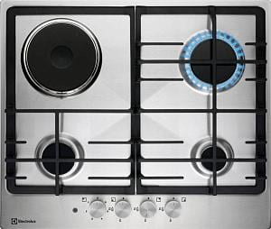 Газовая варочная поверхность Electrolux KGM64311X RU, серебристый
